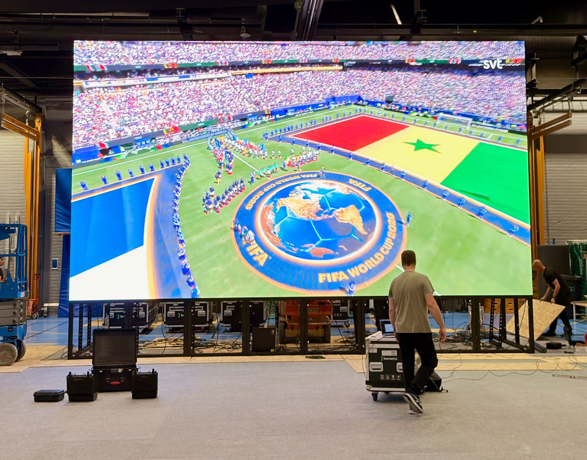 36 kvm Led för att se på fotbolls VM